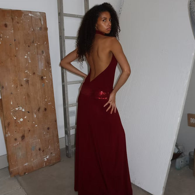 Kassandra maxi - burgundy